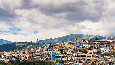 Cityscape of Quito, Ecuador, South America