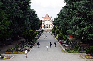 The Monumental Cemetery, more than just a simple cemetery, is an extraordinary outdoor museum, Milan, Lombardy, Italy, Europe