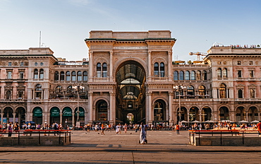 The Galleria Vittorio Emanuele II in Milan, Lombardy, Italy, Europe