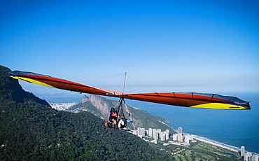 Hang gliding in Rio de Janeiro, Brazil, South America