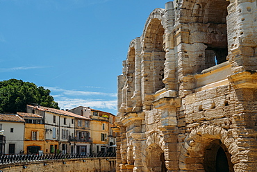 Arena and Roman Amphitheatre, UNESCO World Heritage Site, Arles, Provence, France, Europe