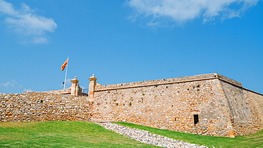 Forti de Sant Jordi built in 1709 by the English army under War of Succession, Tarragona, Catalonia, Spain, Europe