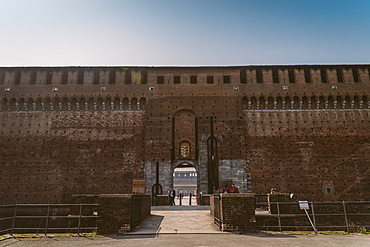 Sforza Castle, Milan, Lombardy, Italy, Europe