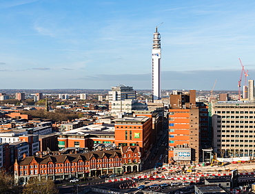 Panorama of Birmingham, England, United Kingdom, Europe