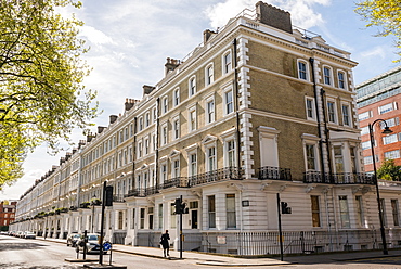 Traditional Georgian-style flats in South Kensington, London, England, United Kingdom, Europe