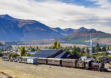 Old Patagonian Express La Trochita, steam train, Esquel Train Station, Chubut Province, Patagonia, Argentina, South America