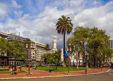 View of the Plaza de Mayo, Monserrat, City of Buenos Aires, Buenos Aires Province, Argentina, South America