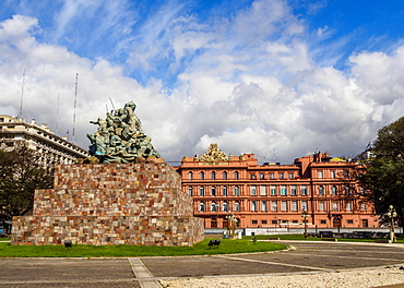 View of the Casa Rosada on Plaza de Mayo, Monserrat, City of Buenos Aires, Buenos Aires Province, Argentina, South America