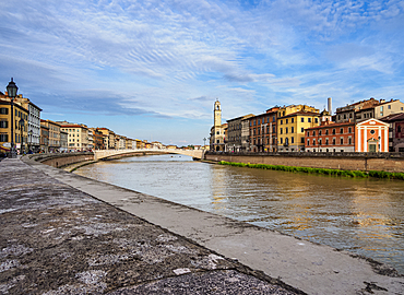 Arno River, Pisa, Tuscany, Italy, Europe