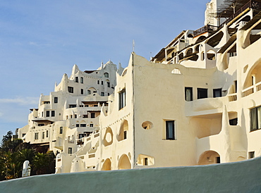 View of the Casapueblo, hotel, museum and art gallery of an artist Carlos Paez Vil, Punta Ballena, Maldonado Department, Uruguay, South America