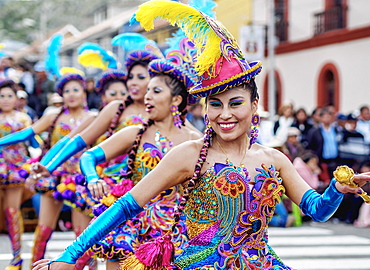 Fiesta de la Virgen de la Candelaria, Main Square, Puno, Peru, South America