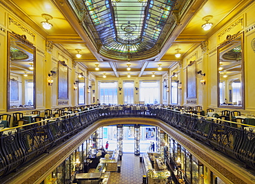 Interior view of the Confeitaria Colombo, Rio de Janeiro, Brazil, South America