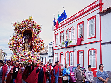 Holy Christ Procession, Vila do Porto, Santa Maria Island, Azores, Portugal, Atlantic, Europe