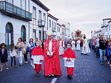 Holy Christ Procession, Vila do Porto, Santa Maria Island, Azores, Portugal, Atlantic, Europe