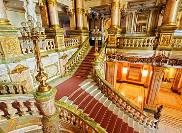 Interior view of the Theatro Municipal, Rio de Janeiro, Brazil, South America