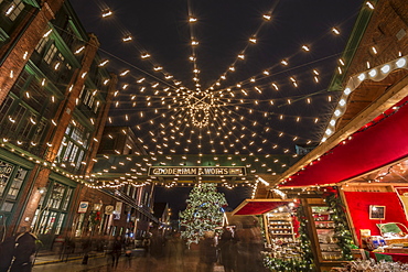 Toronto Christmas Market at the Distillery district, Toronto, Ontario, Canada, North America