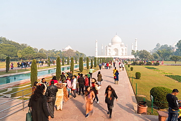 The Taj Mahal, UNESCO World Heritage Site, Agra, Uttar Pradesh, India, Asia