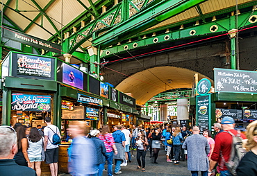 Borough Market is bustling with shoppers, Southwark, London Bridge, London, England, United Kingdom, Europe