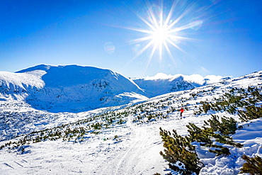 Borovets Ski Resort, mountain views from Yastrebets Gondola, Bulgaria, Europe