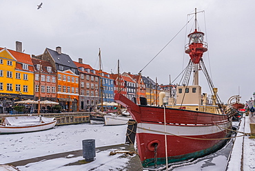 Frozen Mindeankeret, Copenhagen, Denmark, Scandinavia, Europe