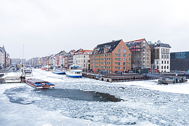 Frozen Mindeankeret, Copenhagen, Denmark, Scandinavia, Europe