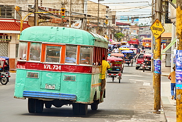 Bus in Iquitos, Peru, South America