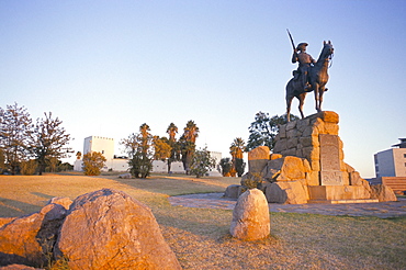 The Rider Memorial dating from 1912, Alte Fest (Old Fort), Windhoek, Namibia, Africa