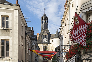 The clock tower, Amboise, Indre-et-Loire, Loire Valley, Centre, France, Europe