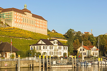 Houses and town winery, Meersburg, Baden-Wurttemberg, Germany, Europe