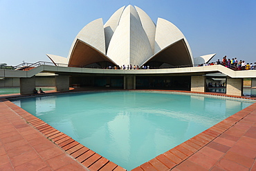 The Bahai Lotus Temple, serving as the Mother Temple of the Indian Subcontinent, New Delhi, India, Asia