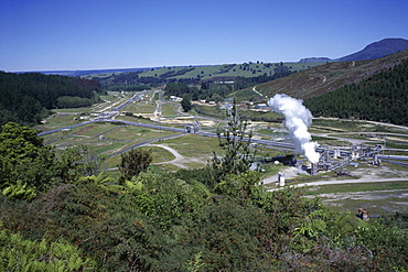 Craters of the Moon thermal power station, Huka, South Auckland, North Island, New Zealand, Pacific