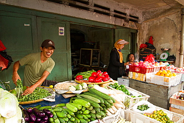 The food markets of Jakarta, Java, Indonesia, Southeast Asia, Asia