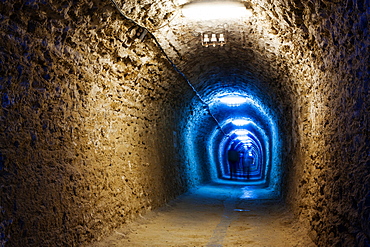 Tunnel of Salina Turda, well known landmark in Turda, Transylvania, Romania, Europe