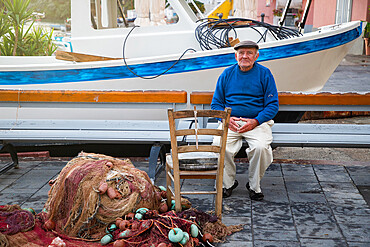 Beautiful Italian island Procida famous for its colorful marina, tiny narrow streets and many beaches