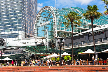 Harbourside, shopping and restaurants at Darling Harbour, Sydney, New South Wales, Australia, Pacific