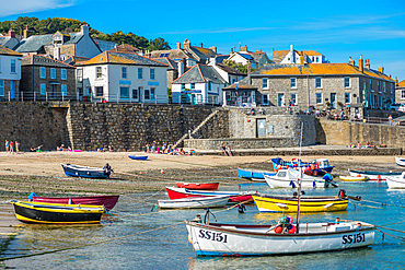 The picturesque fishing village of Mousehole, Cornwall, England, United Kingdom, Europe