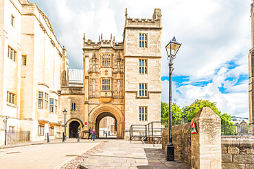 The Norman Gateway at Bristol Library Building, Bristol city centre, Avon, England, United Kingdom, Europe