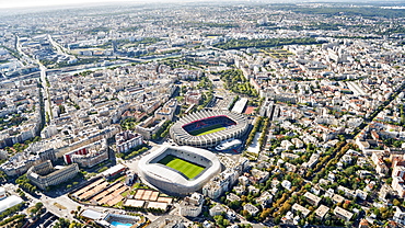 Aerial view of Stadion Le Parc des Princes, Stadion Jean Bouin, Paris, France, Europe