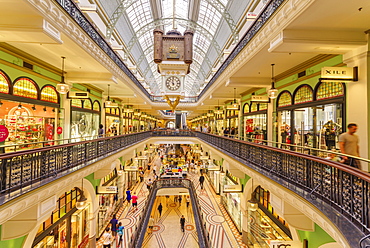 Queen Victoria Building mall interior on a weekend, Sydney, New South Wales, Australia, Pacific