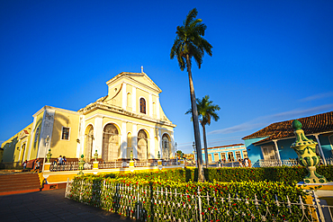 The Church of the Holy Trinity in Plaza Major in Trinidad, UNESCO World Heritage Site, Trinidad, Cuba, West Indies, Caribbean, Central America