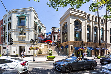 Rodeo Drive, Beverly Hills, Los Angeles, California, United States of America, North America