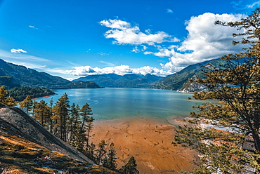 How Sound from Furry Creek off The Sea to Sky Highway near Squamish, British Columbia, Canada, North America