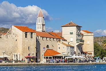 Cityscape of the old town of Trogir, UNESCO World Heritage Site, Croatia, Europe