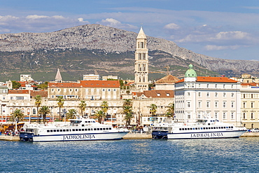 Cityscape of the old town of Split, Croatia, Europe