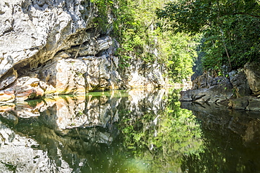 Canyon El Boqueron near El Estor and Rio Dulce, Guatemala, Central America