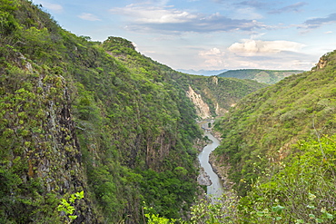 Elevated view from the third lookout over the Somoto Canyon, Nicaragua, Central America