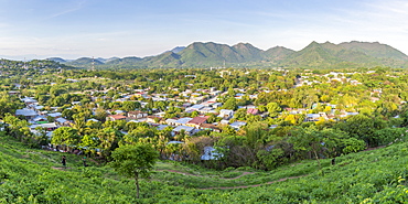 Panoramic view from a lookout over the town Somoto, Nicaragua, Central America