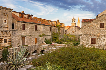 Inside the Tvrdalj Castle in the old town of Stari Grad on Hvar Island, Croatia, Europe