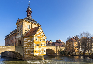 The old town hall of Bamberg, UNESCO World Heritage Site, Upper Franconia, Bavaria, Germany, Europe