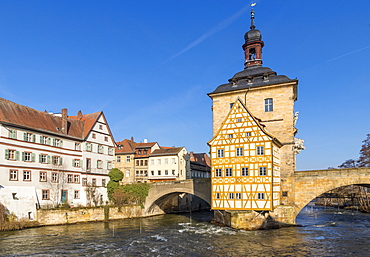 The old town hall of Bamberg, UNESCO World Heritage Site, Upper Franconia, Bavaria, Germany, Europe